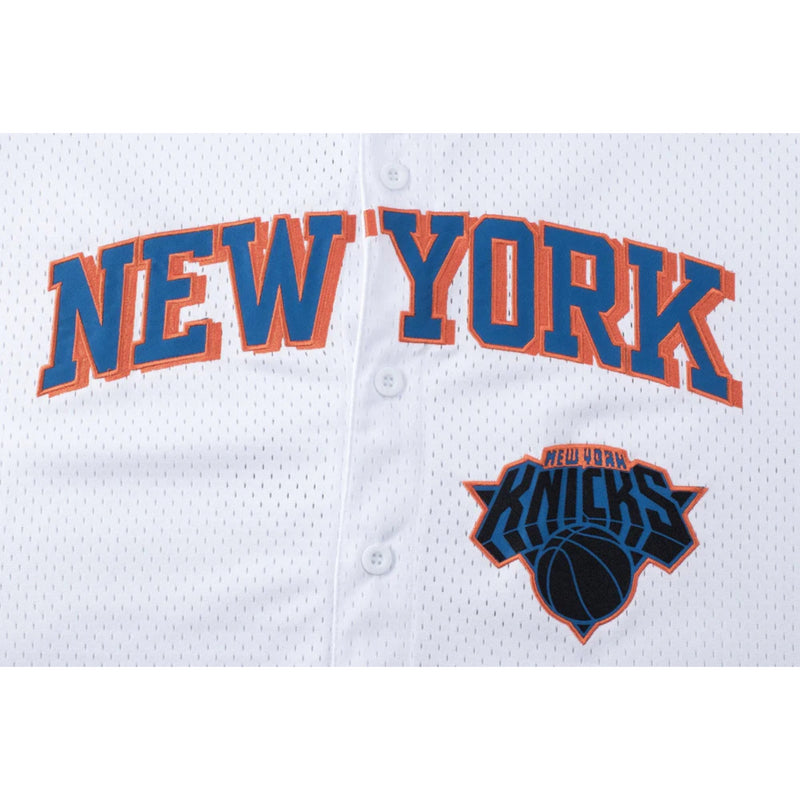 NBA Front Wordmark Patch Regular Fit Jersey - New York Knicks