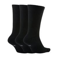 Nike Everyday Crew Basketball Socks (3 Pair) BLACK/WHITE