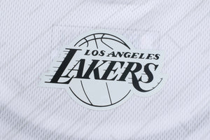 NBA Front Holographic Print Regular Fit Crop Jersey - Los Angeles Lakers
