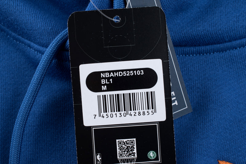NBA Front Logo Patch Regular Fit Hoodie - New York Knicks