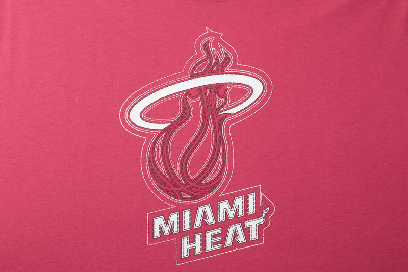 NBA Stitches Boxy Crop Top - Miami Heat