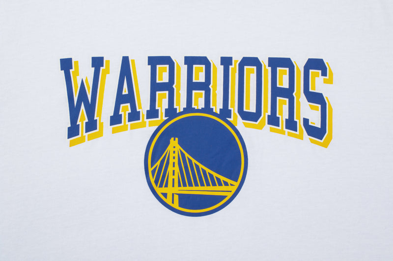 NBA Team Logo Print Regular Fit T-shirt - WHITE2, WARRIORS