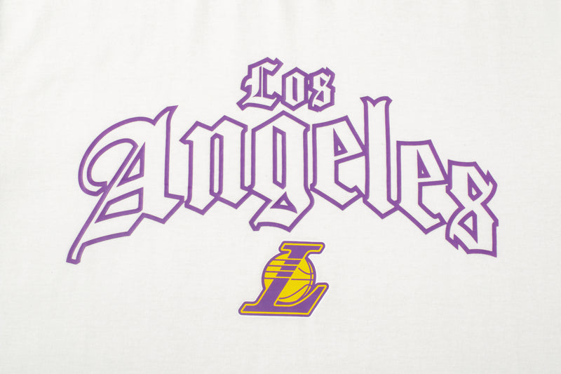 NBA Front Arch Print Regular Fit T-Shirt - Los Angeles Lakers