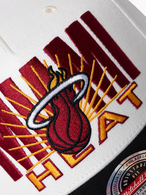 Mitchell & Ness NBA Miami Heat Post Up MVP Snapback Cap