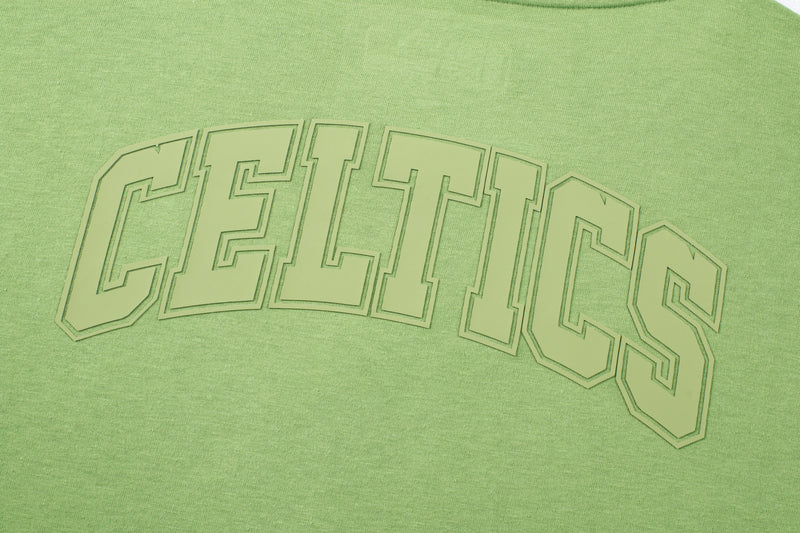 NBA Front 3D Embroidery And Back HD Print Regular Fit T-Shirt - CELTICS