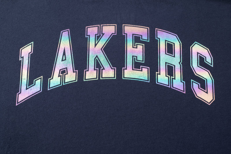 NBA Back Holographic Print Boxy Fit T-shirt - Los Angeles Lakers
