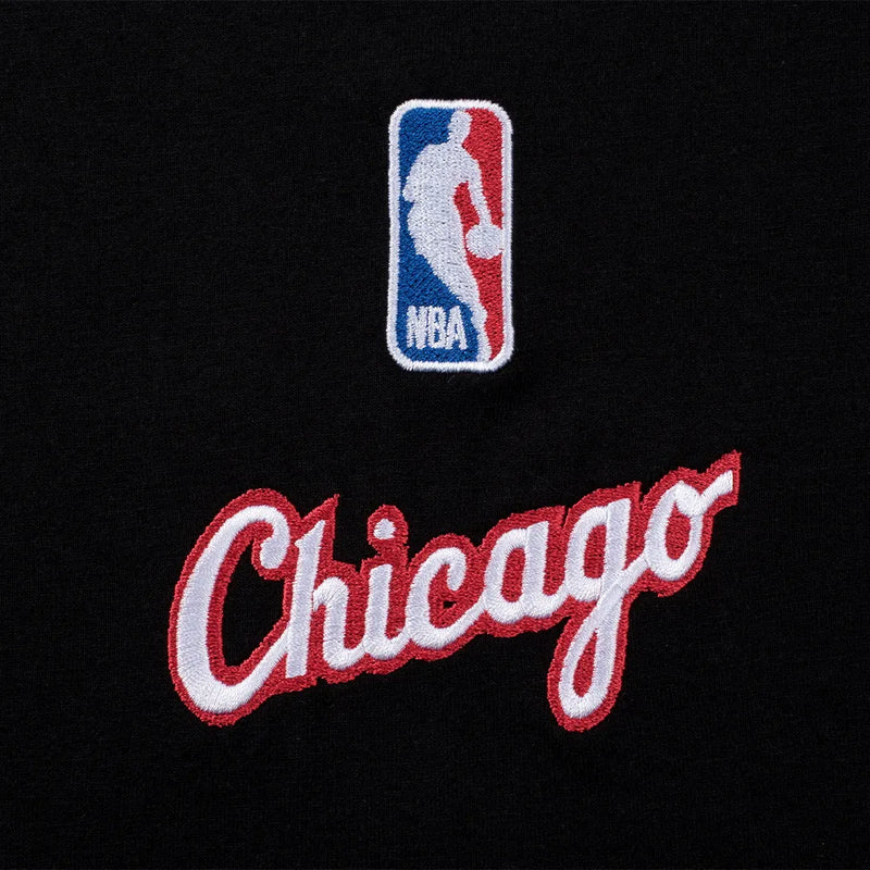 NBA Front Embroidery Loose Fit T-shirt - Chicago Bulls
