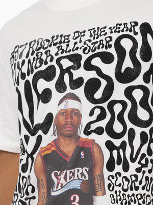 Mitchell & Ness 76ers Allen Iverson Player Abstract Tee
