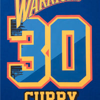NBA Loose Fit Rubber Print Mens T-shirt - Curry Golden State Warriors