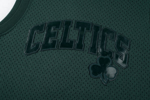 NBA Front Placement Embroidery Regular Fit Mesh Tank Top - CELTICS