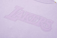 NBA Front 3D Embroidery And Back HD Print Regular Fit T-Shirt - LAKERS