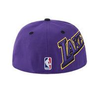 NBA Patch Logo Flex Fit Flat Cap - Los Angeles Lakers