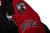 NBA Logo Patches RF Satin Bomber Jacket - Chicago Bulls