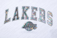 NBA Front Holographic Print Regular Fit Crop Jersey - Los Angeles Lakers