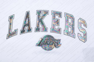 NBA Front Holographic Print Regular Fit Crop Jersey - Los Angeles Lakers