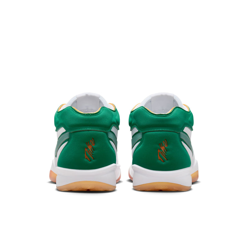 Nike G.T. Hustle 2 EP Men's Basketball Shoes WHITE/VINTAGE GREEN-MALACHITE
