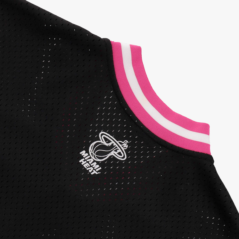 NBA Front Wordmark Patch Regular Fit Jersey - Miami Heat