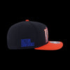 New Era New York Knicks Nba Infilled Black 9Fifty Of Pcv Cap