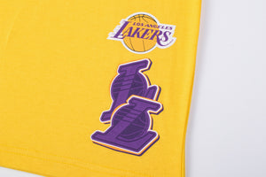 NBA Los Angeles Lakers Front Cracked And Puff Print Regular Fit