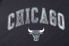 NBA Front Holographic Print Regular Fit Crop Jersey - Chicago Bulls