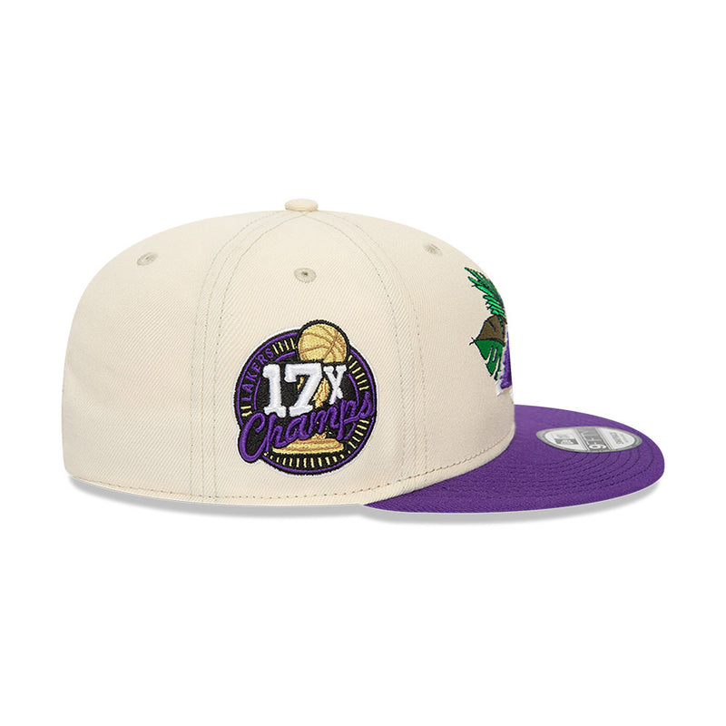 Los Angeles Lakers 9FIFTY NBA Floral Black Cap