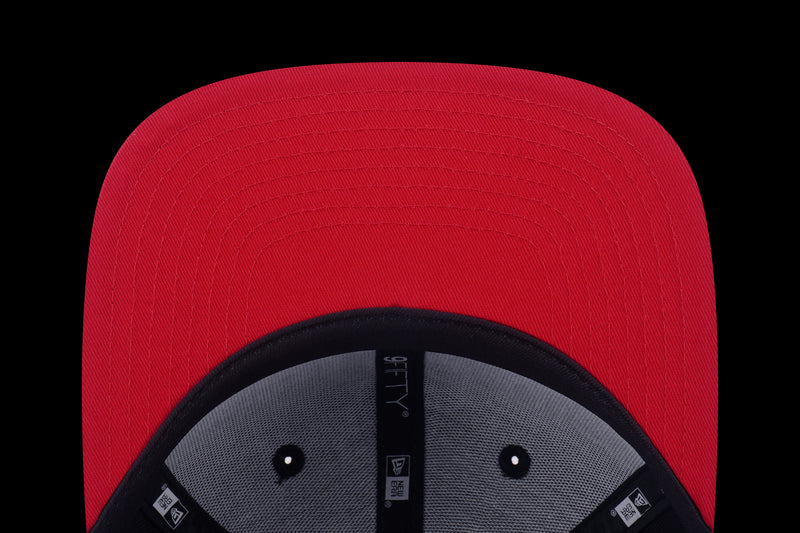 New Era Chicago Bulls Nba Infilled Black 9Fifty Of Pcv Cap