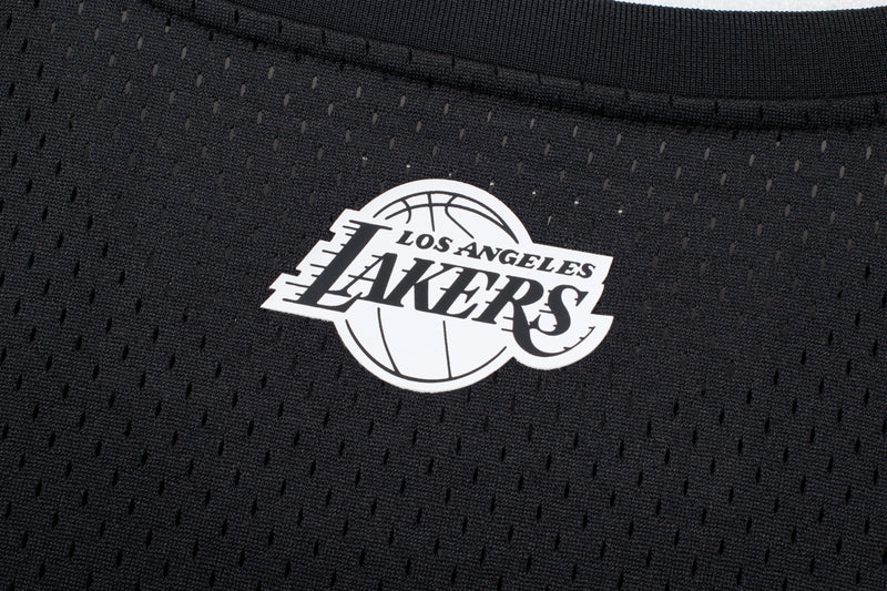 NBA Front Placement Embroidery Regular Fit Mesh Tank Top - LAKERS