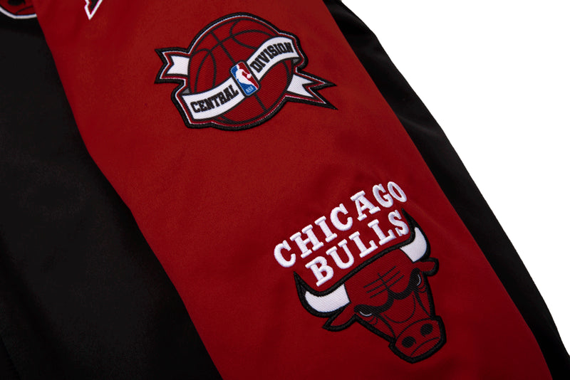 NBA Logo Patches RF Satin Bomber Jacket - Chicago Bulls