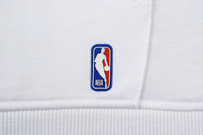 NBA Team Print Loose Hoodie - WHITE1, LAKERS