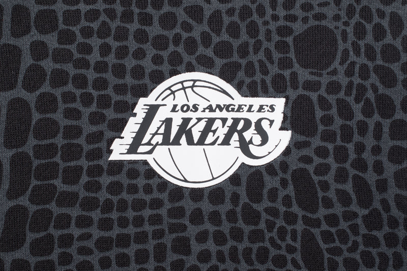 NBA Snake Texture Regular Fit Hoodie - Los Angeles Lakers