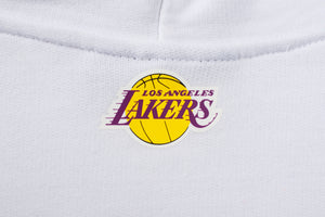NBA Team Print Loose Hoodie - WHITE1, LAKERS