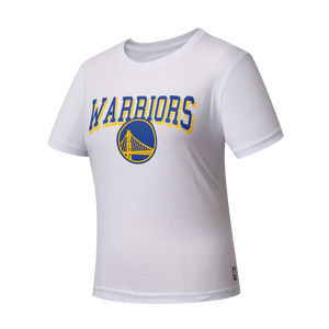 NBA Team Logo Print Regular Fit T-shirt - WHITE2, WARRIORS