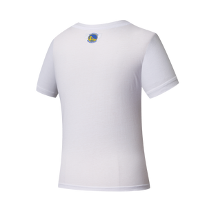 NBA Team Logo Print Regular Fit T-shirt - WHITE2, WARRIORS