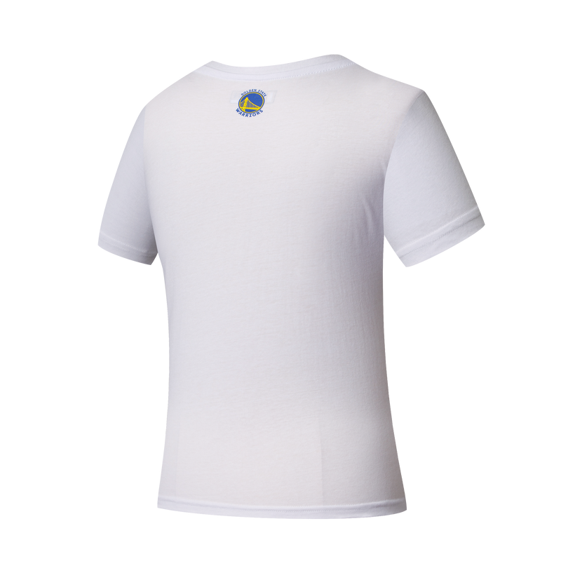 NBA Team Logo Print Regular Fit T-shirt - WHITE2, WARRIORS