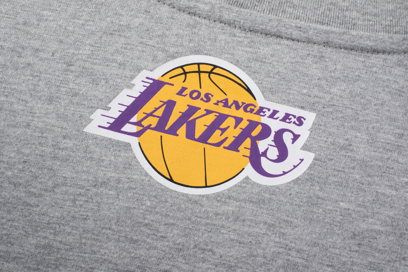 NBA Los Angeles Lakers Front Puff Print Oversized T-Shirt