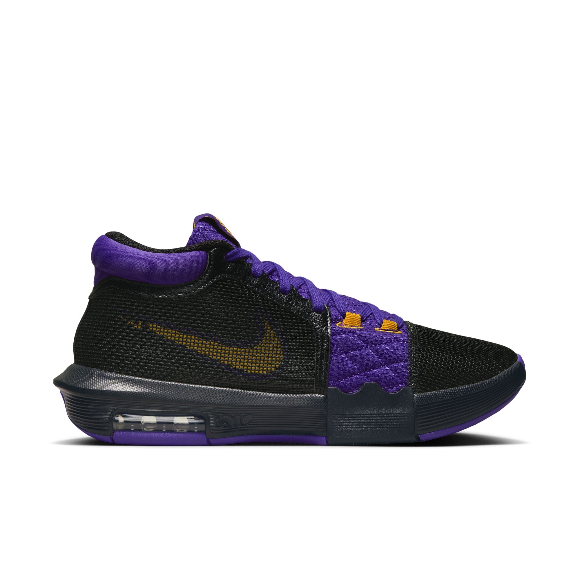 Purple and yellow lebron hot sale shoes