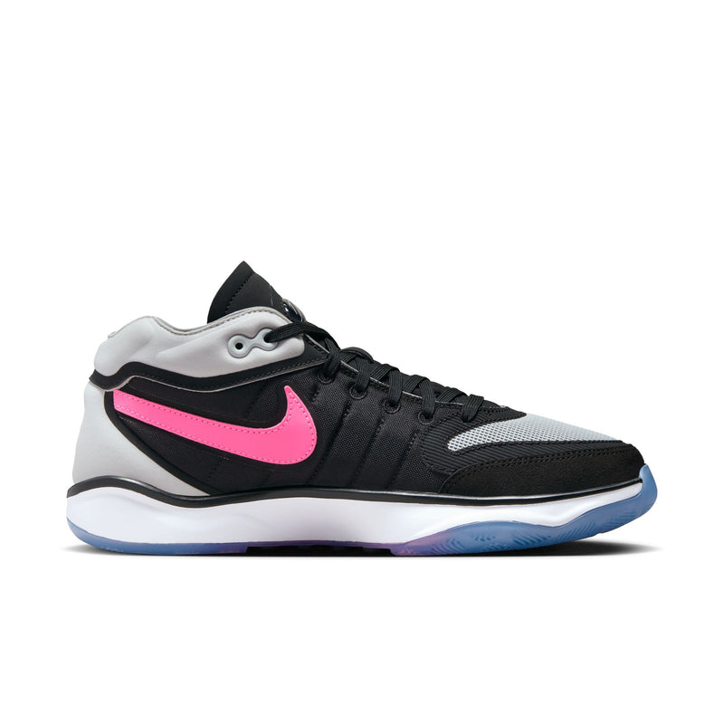 Pink and black sales nike basketball shoes