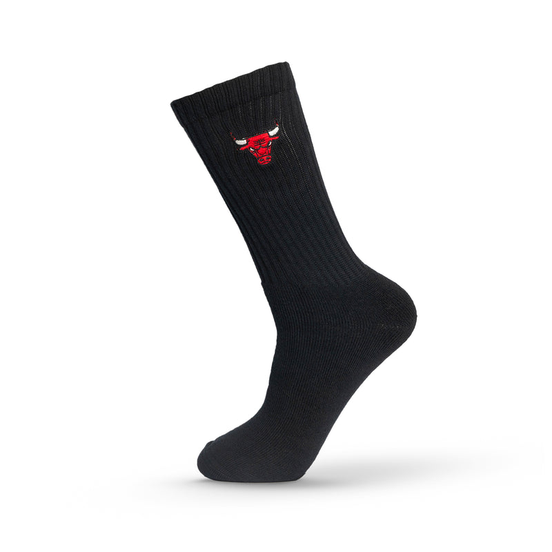 Chicago Bulls Crew Socks - BLACK