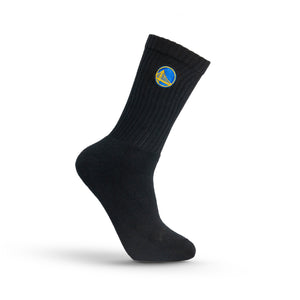 Golden State Warriors Crew Socks - BLACK