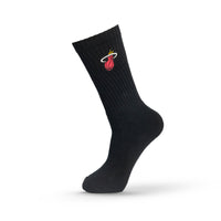 Miami Heat Crew Socks - BLACK