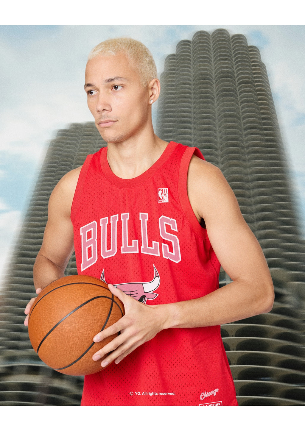 Chicago Bulls Red BLACKPINK x NBA Swingman Jersey
