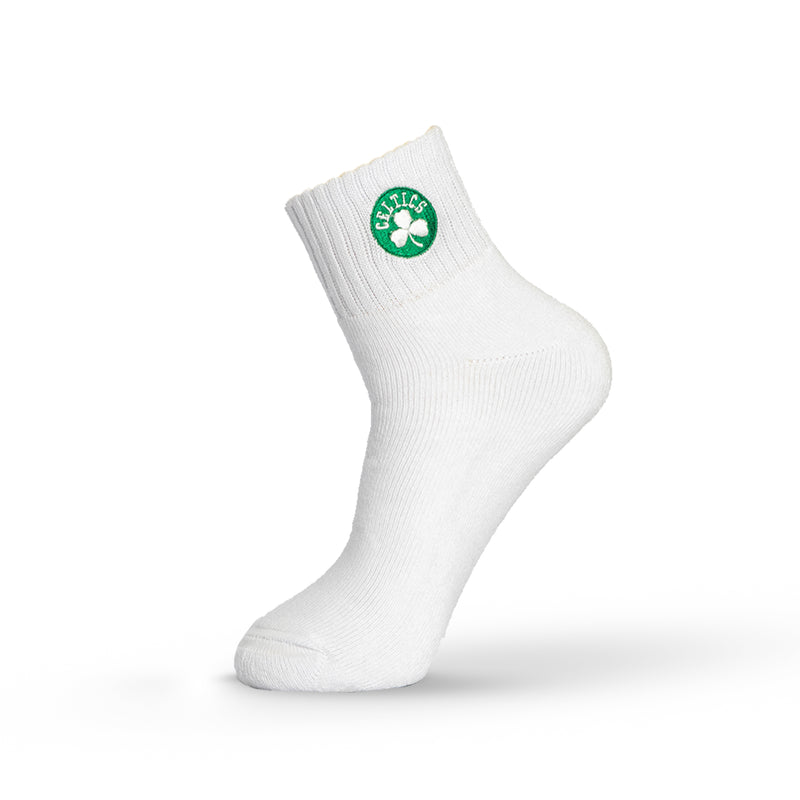 Boston Celtics Quarter Socks - WHITE