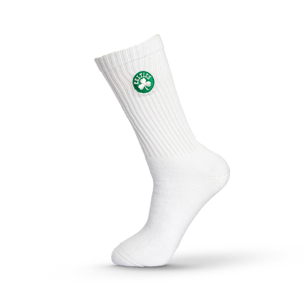 Boston Celtics Crew Socks - WHITE