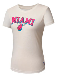 NBA Team Logo Print Regular Fit T-shirt - Miami Heat