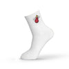 Miami Heat Quarter Socks - WHITE