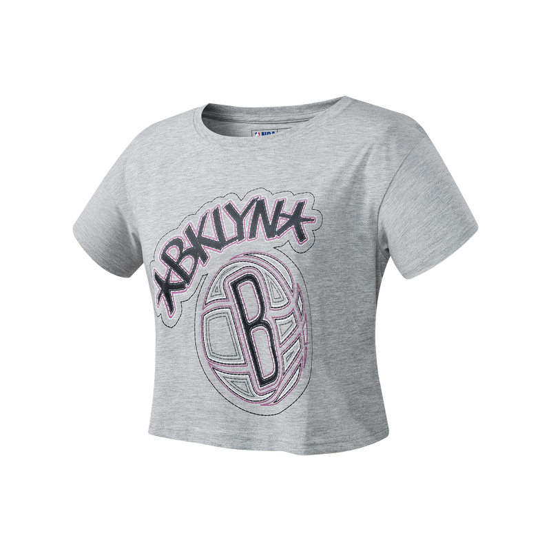 NBA Stitches Boxy Crop Top - Brooklyn Nets