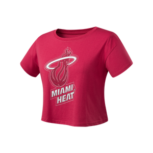 NBA Stitches Boxy Crop Top - Miami Heat