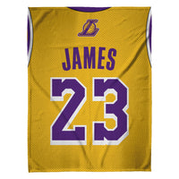 Los Angeles Lakers LeBron James 60" x 80" Raschel Throw Blanket