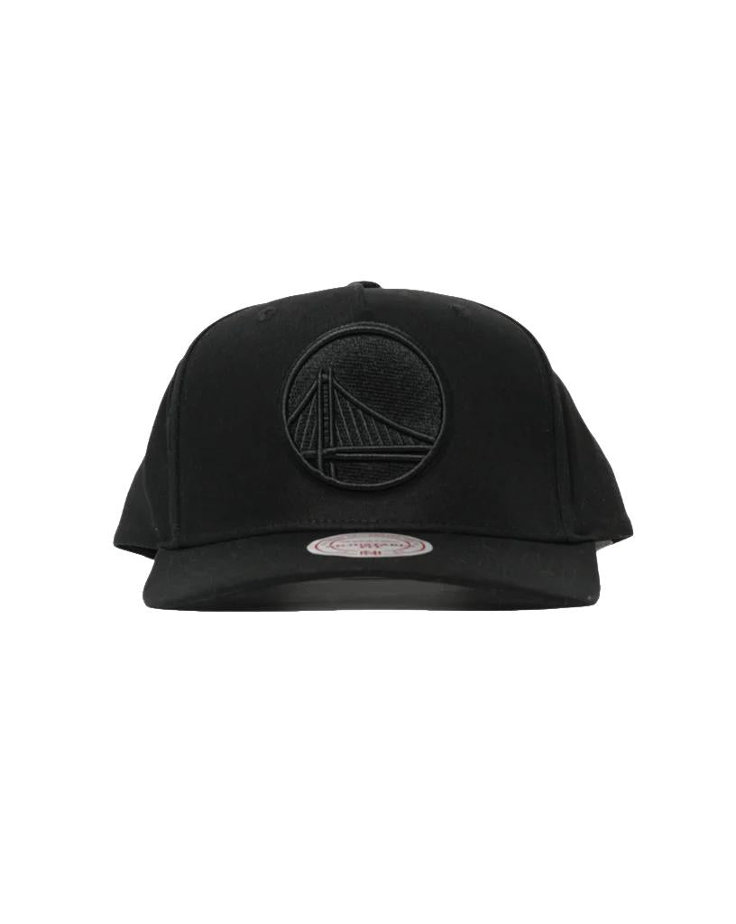 Mitchell & Ness Black Team Logo MVP Warriors Snapback Cap
