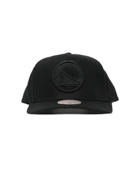 Mitchell & Ness Black Team Logo MVP Warriors Snapback Cap